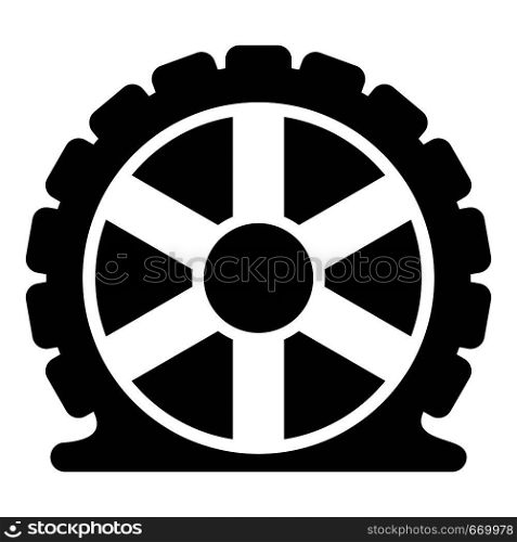 Auto tire icon. Simple illustration of auto tire vector icon for web. Auto tire icon, simple style.