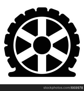 Auto tire icon. Simple illustration of auto tire vector icon for web. Auto tire icon, simple style.
