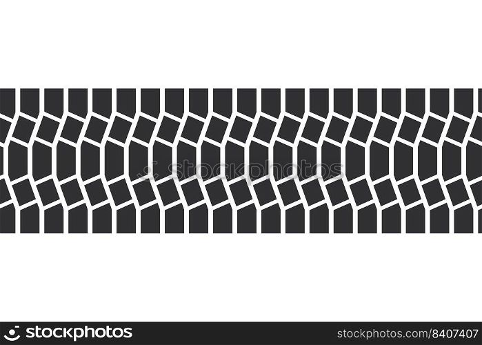 Auto tire tread seamless element. Car tire pattern, wheel tyre tread track. Tyre print. Vector illustration isolated on white background.. Auto tire tread seamless elements. Car tire patterns, wheel tyre tread track. Tyre print. Set of vector illustrations isolated on white background