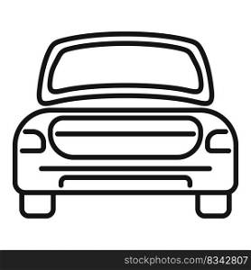 Auto trunk icon outline vector. Car door. Travel side. Auto trunk icon outline vector. Car door