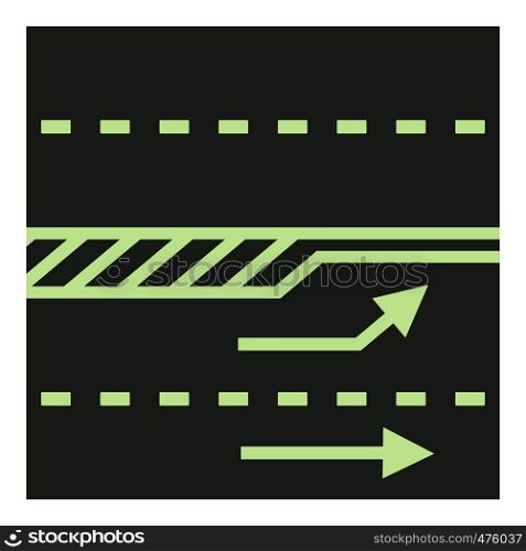 Autobahn icon. Cartoon illustration of autobahn vector icon for web. Autobahn icon, cartoon style