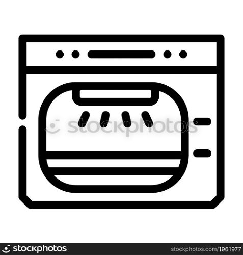 autoclave laboratory electronic equipment line icon vector. autoclave laboratory electronic equipment sign. isolated contour symbol black illustration. autoclave laboratory electronic equipment line icon vector illustration