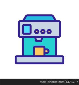automated modern coffee maker icon vector. automated modern coffee maker sign. color symbol illustration. automated modern coffee maker icon vector outline illustration