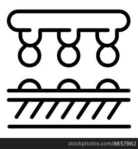 Automatic farm icon outline vector. Water system. Garden pipe. Automatic farm icon outline vector. Water system