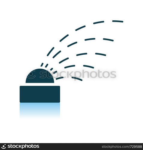 Automatic Watering Icon. Shadow Reflection Design. Vector Illustration.