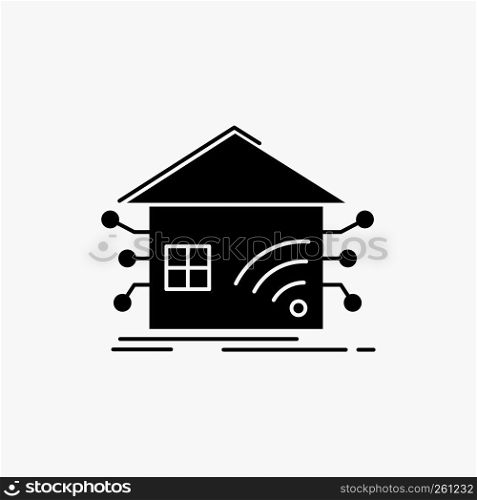 Automation, home, house, smart, network Glyph Icon. Vector isolated illustration