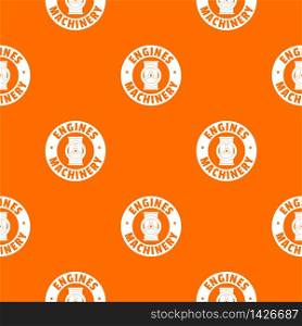 Automation machinery pattern vector orange for any web design best. Automation machinery pattern vector orange
