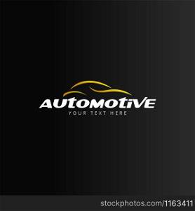 Automotive car logo design template vector isolated