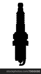 automotive spark plug vector illustration isolated on white background