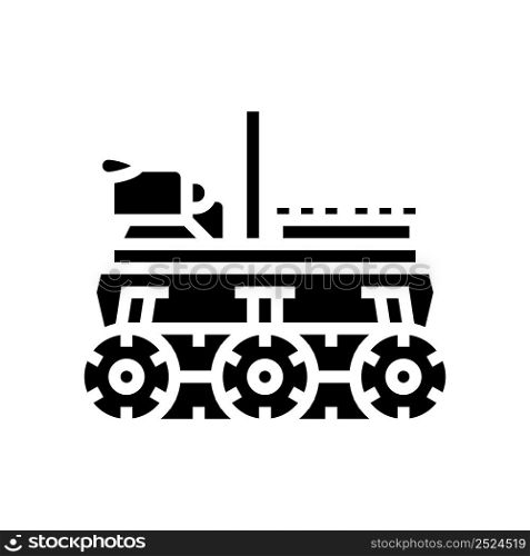 autonomous robot glyph icon vector. autonomous robot sign. isolated contour symbol black illustration. autonomous robot glyph icon vector illustration