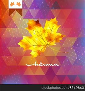 Autumn abstract geometric background. And also includes EPS 10 vector