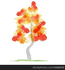 Autumn abstract tree