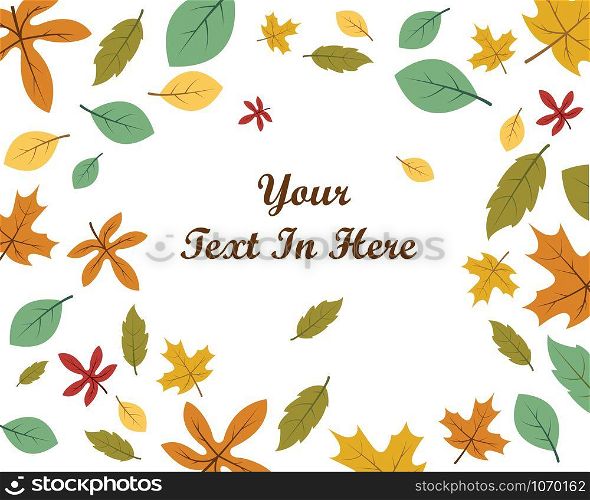 autumn background vector template ilustration