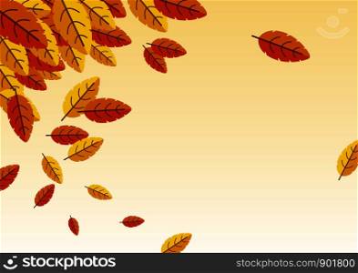 Autumn background with copy space vector illustration