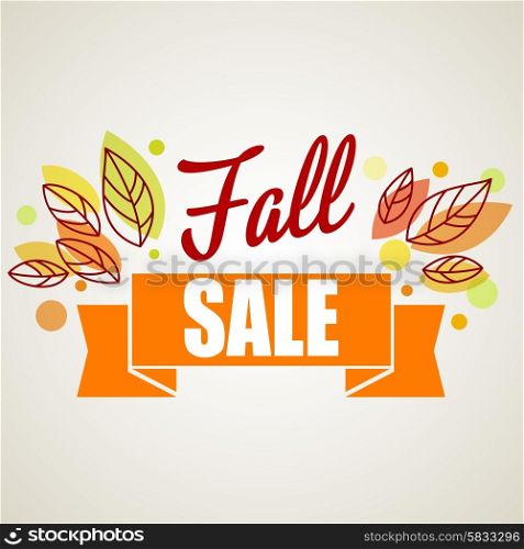 Autumn background with leaves. . Autumn background with leaves. Vector illustration Eps10.