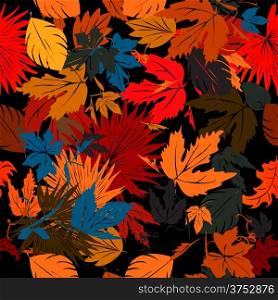 Autumn bed, seamless pattern design