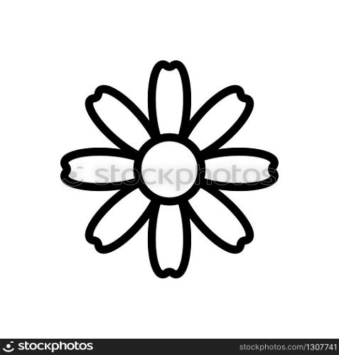autumn chrysanthemum icon vector. autumn chrysanthemum sign. isolated contour symbol illustration. autumn chrysanthemum icon vector outline illustration