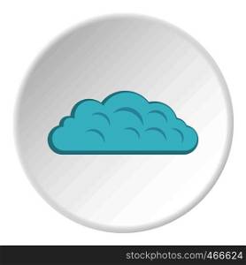 Autumn cloud icon in flat circle isolated on white background vector illustration for web. Autumn cloud icon circle