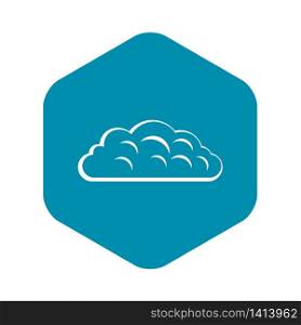 Autumn cloud icon. Simple illustration of autumn cloud vector icon for web. Autumn cloud icon, simple style