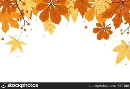 Autumn Fall Season Leaf Greeting Invitation Card Beautiful Nature Background