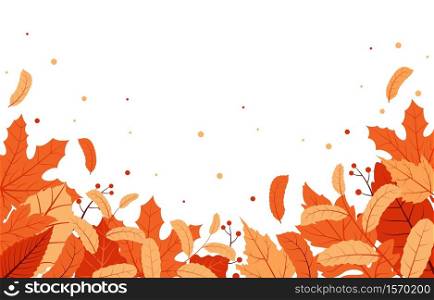 Autumn Fall Season Leaf Greeting Invitation Card Beautiful Nature Background