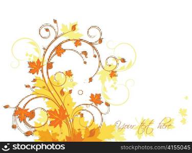 autumn floral background
