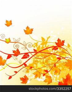 Autumn gold background with copy space