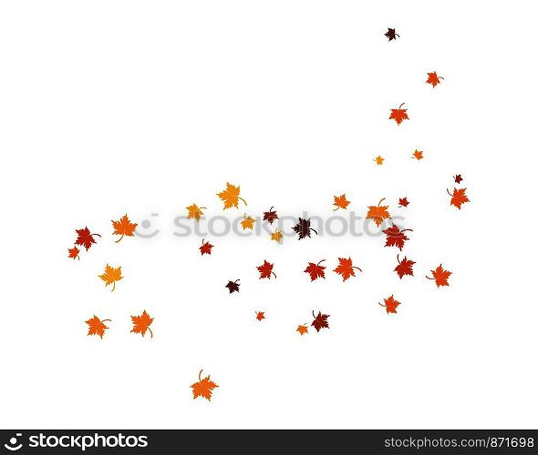 autumn Leaf background concept template vector illustration