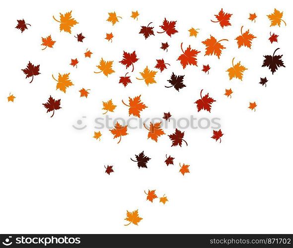 autumn Leaf background concept template vector illustration