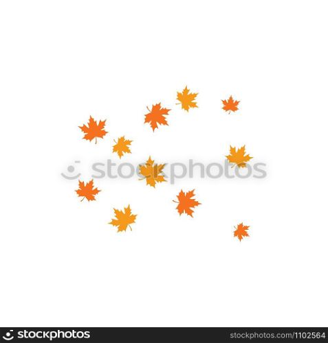 autumn leaf background illustration design