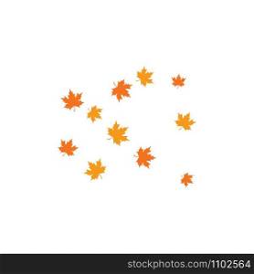 autumn leaf background illustration design