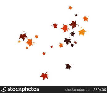 autumn Leaf background template vector illustration