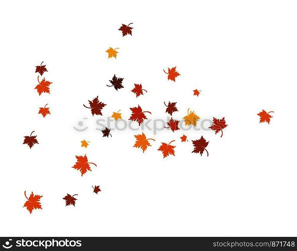 autumn Leaf background template vector illustration