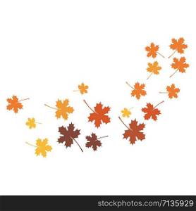 Autumn leaf background wallpaper vector illustration