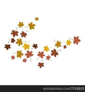 Autumn leaf background wallpaper vector illustration