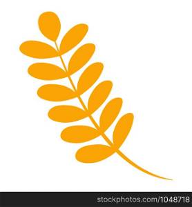 Autumn leaf icon. Flat illustration of autumn leaf vector icon for web design. Autumn leaf icon, flat style