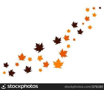 autumn leaf logo vector icon