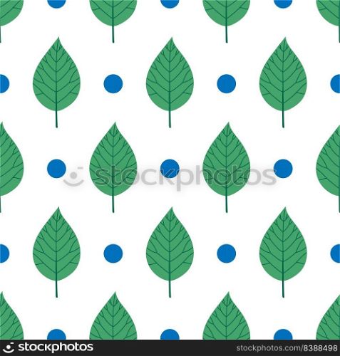 Autumn leaf seamless pattern vector simple leaves illustration