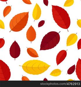 Autumn Leaves Seamless Pattern Background Vector Illustration EPS10. Autumn Leaves Seamless Pattern Background Vector Illustration