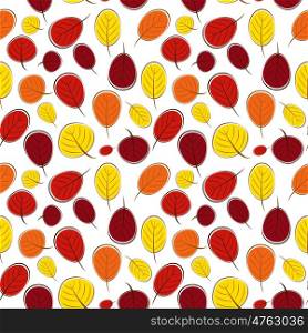 Autumn Leaves Seamless Pattern Background Vector Illustration EPS10. Autumn Leaves Seamless Pattern Background Vector Illustration