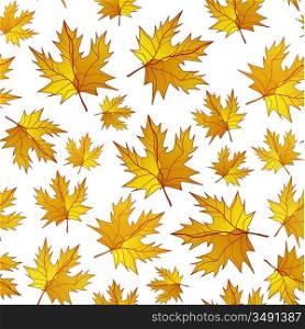 Autumn leaves vector background