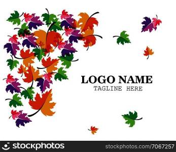 autumn logo vector template ilustration