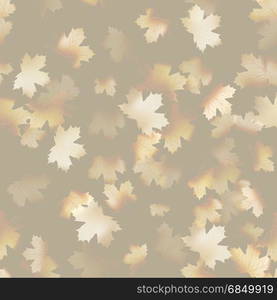 Autumn maple leaves pattern background. Colored art autumn leaves. Fabric texture. And also includes EPS 10 vector