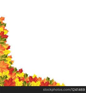 autumn maple leaves vector illustration background design. autumn maple leaves
