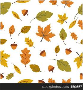 Autumn seamless background wallpeper vector illustration