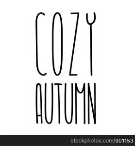 Autumn tall fun font lettering. Elongated cute letters. Elongated alphabet with thin letters. Elegant autumn in narrow typeface. Customized font for logo, label, book cover.