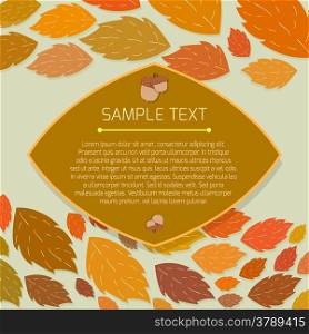 Autumn thanksgiving frame with copyspace