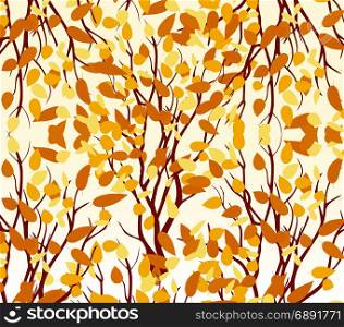 Autumn tree. Fall Leaves Background
