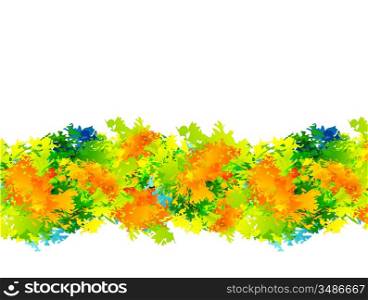 Autumn vector leaves background