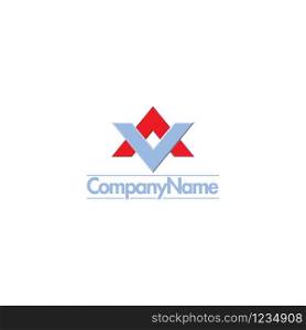 AV VA A V initial based letter icon geometric logo. Technology business identity concept. Creative corporate template.